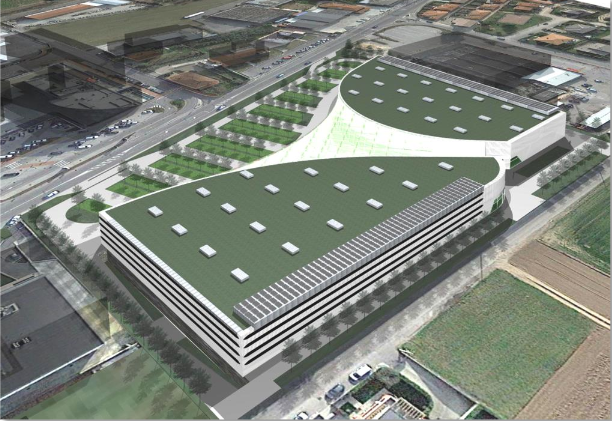 Un rendering del futuro centro commerciale, tratto dalla relazione illustrativa di progetto
