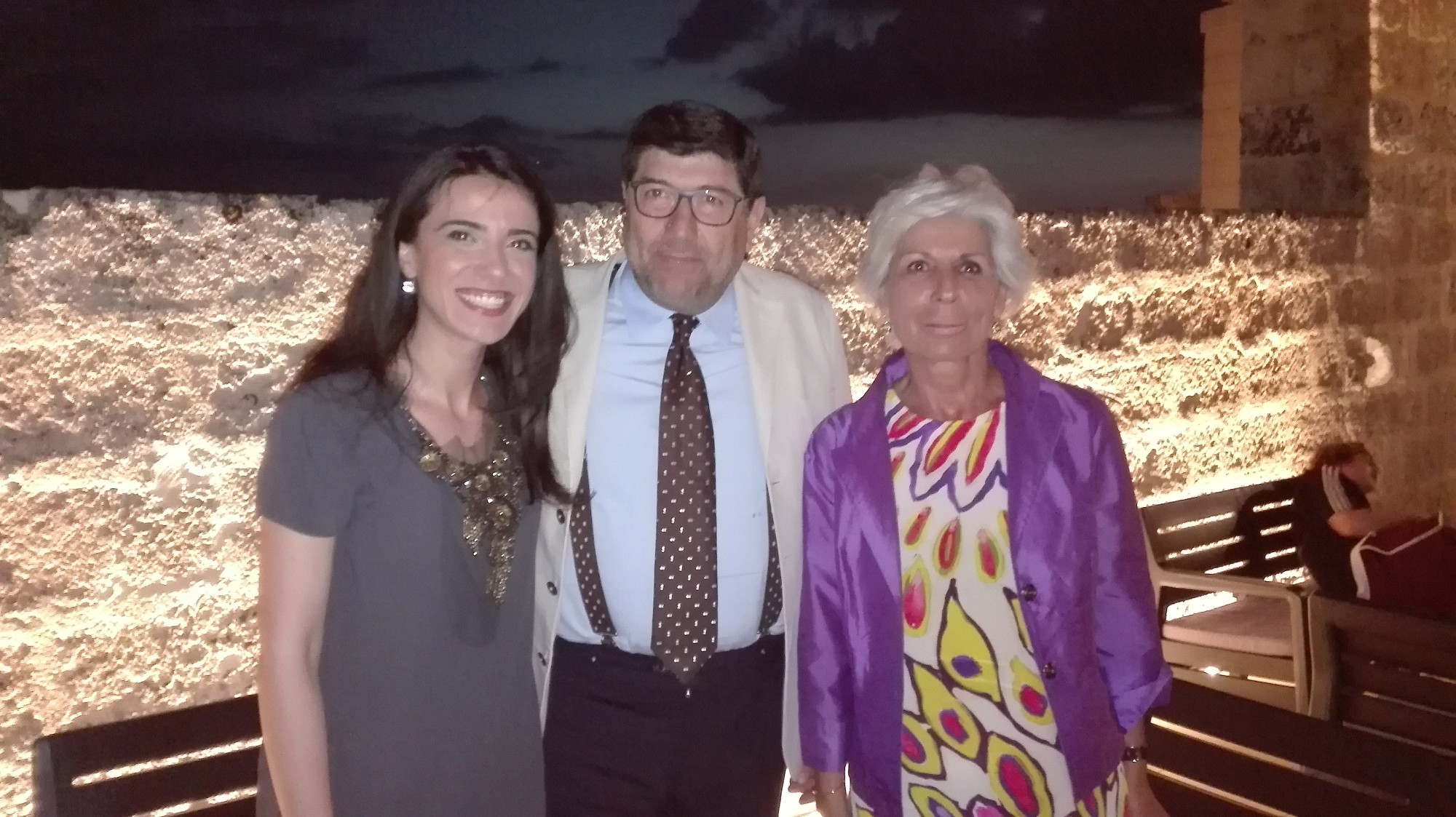Il consigliere comunale Rossella Rubino, il vicesindaco di Matera Eustachio Quintano e il capo di gabinetto del Comune Maria Rita Iaculli (foto Alessandro Tich)