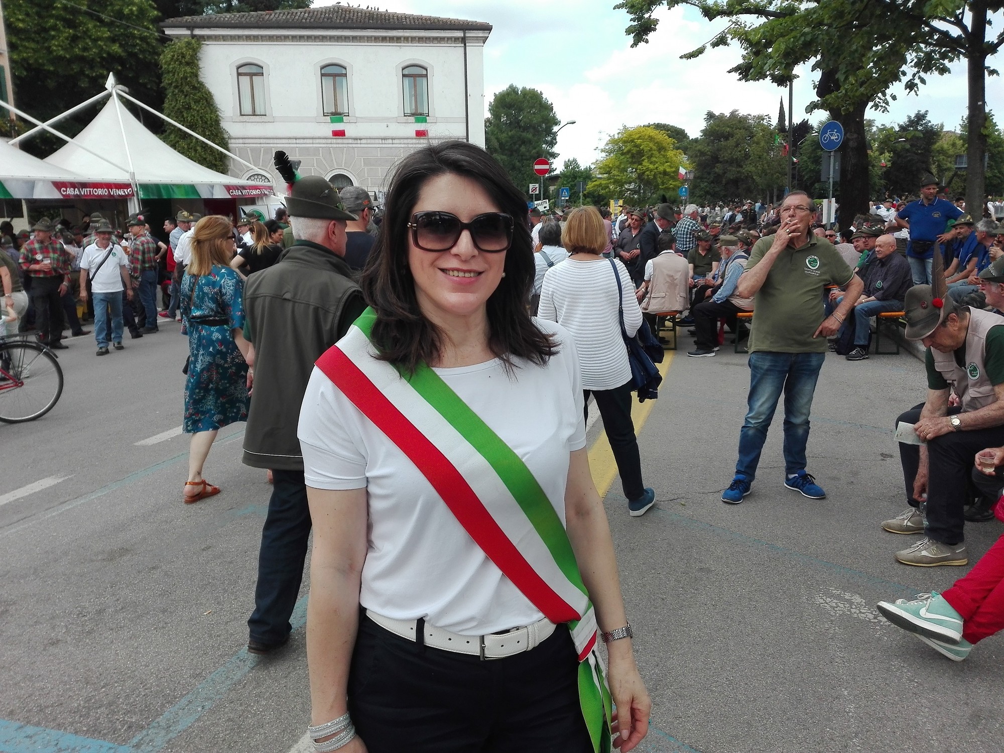 Il sindaco di Romano d'Ezzelino Rossella Olivo (foto Alessandro Tich)