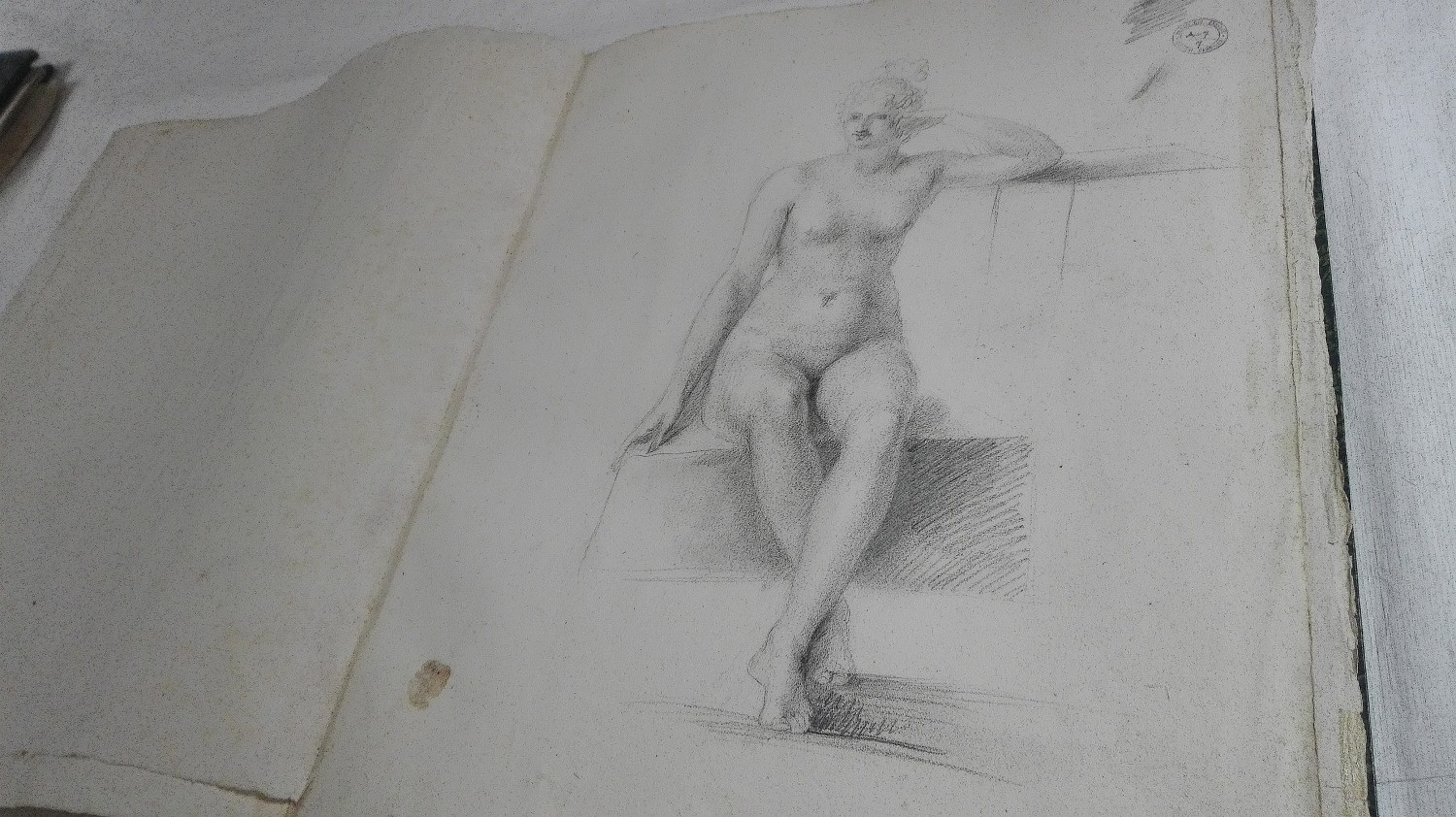 Disegno di Antonio Canova (foto Alessandro Tich)