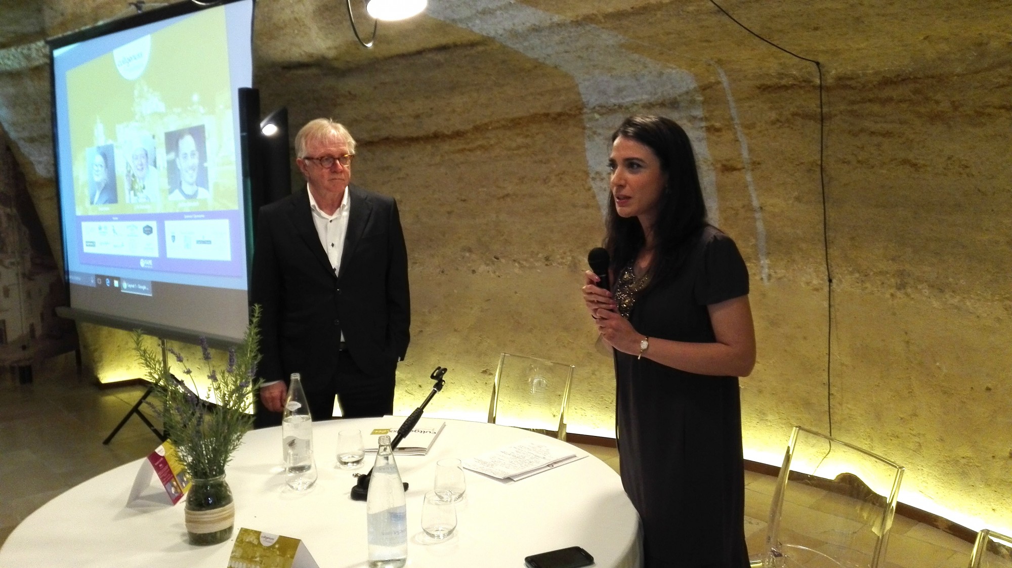 Fausto Castellini e il consigliere comunale di Matera Rossella Rubino (foto Alessandro Tich)