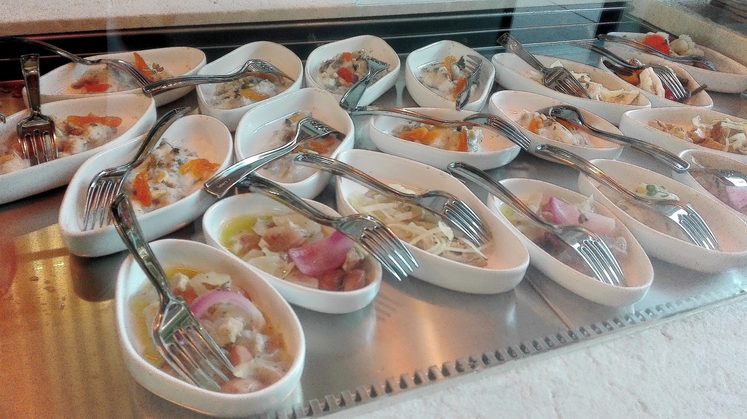 Spunciotti alla veneta al gourmet bar (foto Alessandro Tich)