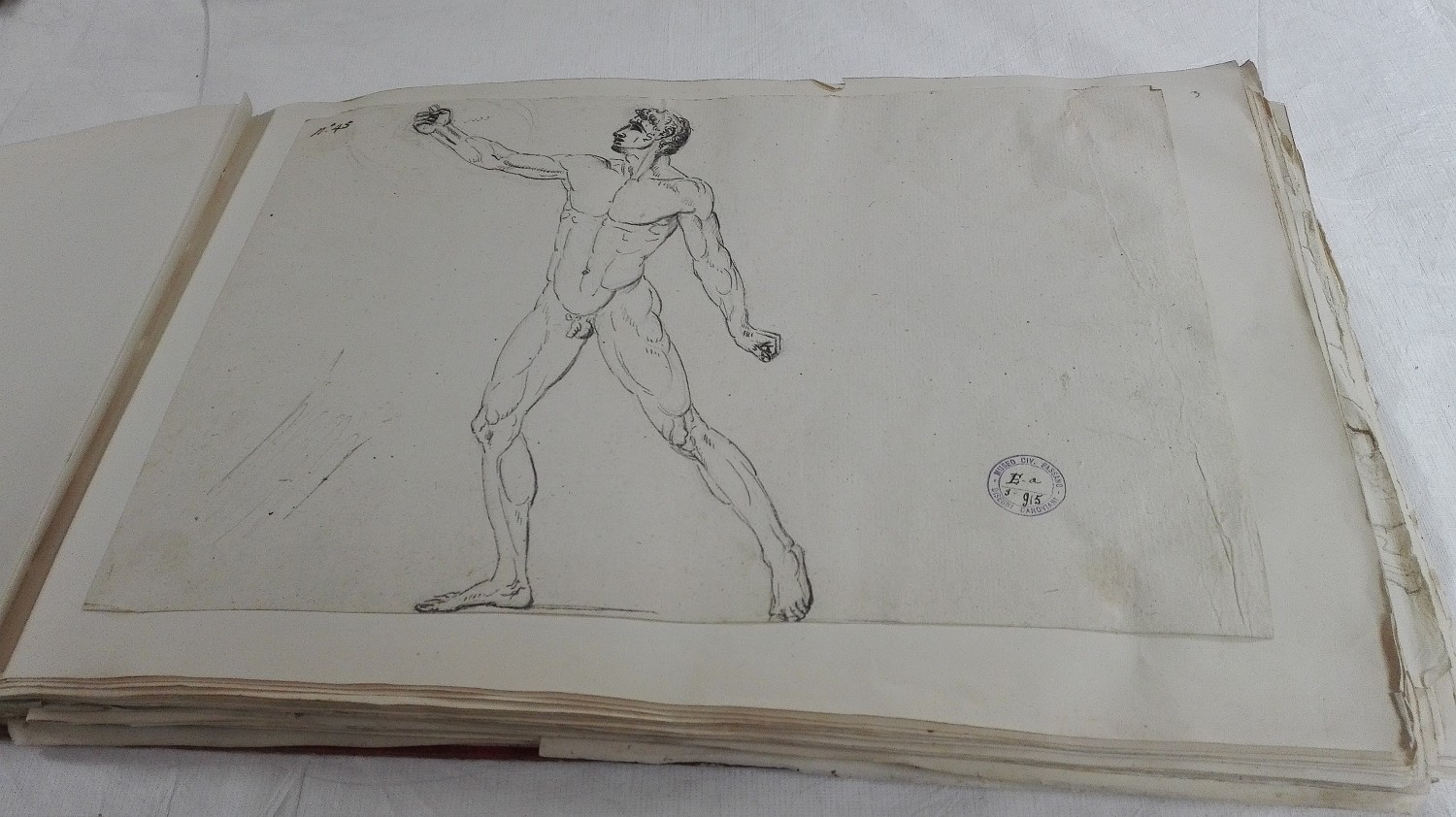 Disegno di Antonio Canova (foto Alessandro Tich)