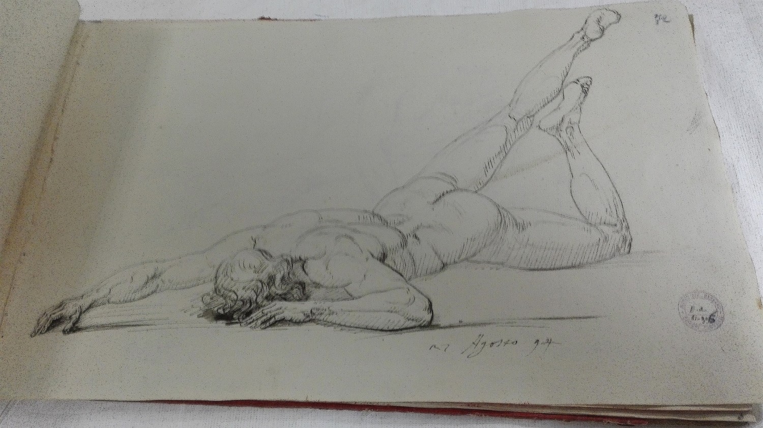 Disegno di Antonio Canova (foto Alessandro Tich)