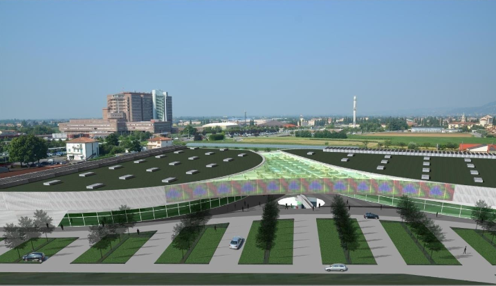 Un rendering del futuro centro commerciale, tratto dalla relazione illustrativa di progetto
