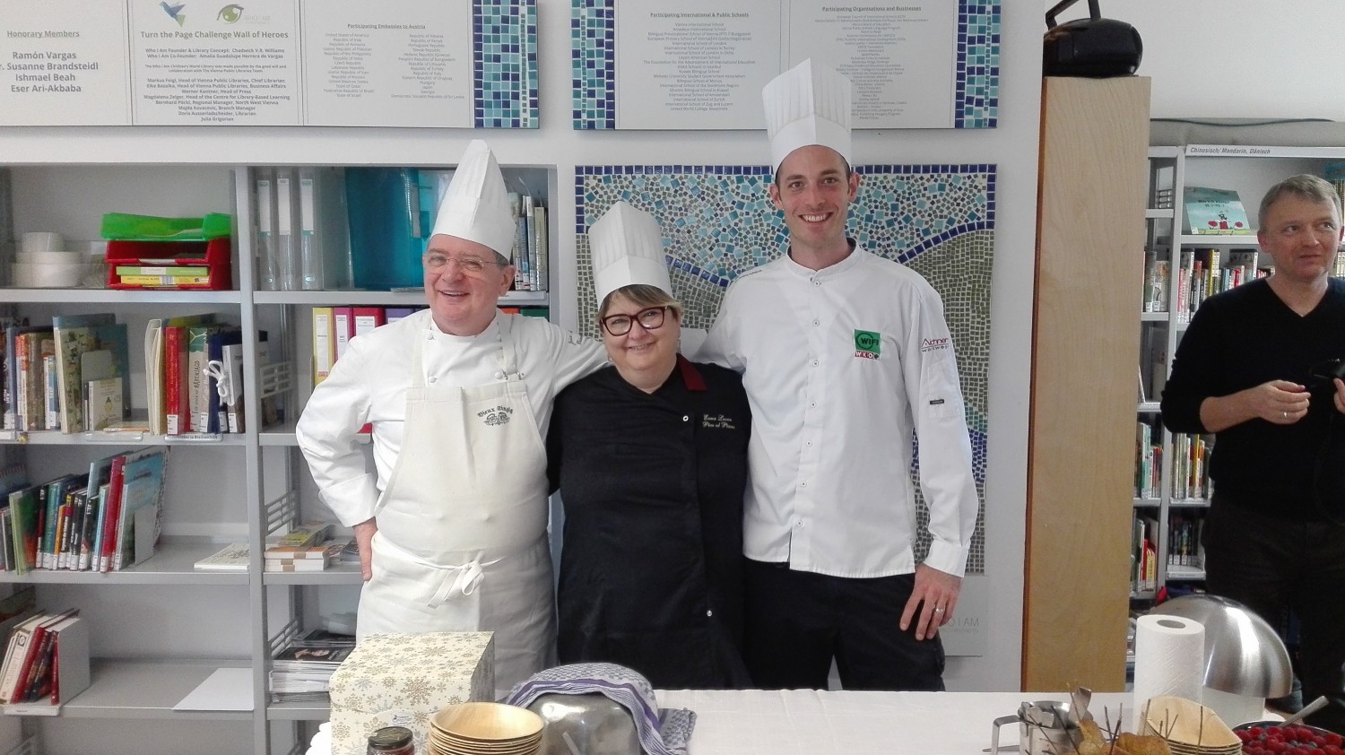 Jean-Marie Dumaine, Enza Leone, Julian Reinisch. Foto Alessandro Tich