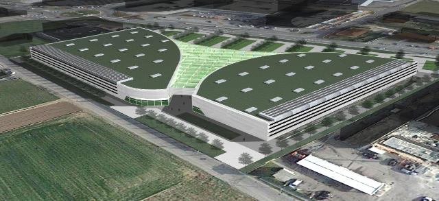 Un rendering del futuro centro commerciale, tratto dalla relazione illustrativa di progetto