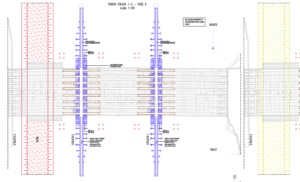 Pianta Stilata 1 – 2.  Fase 6. Immagine tratta dalla relazione illustrativa della proposta migliorativa di progetto di Inco Srl