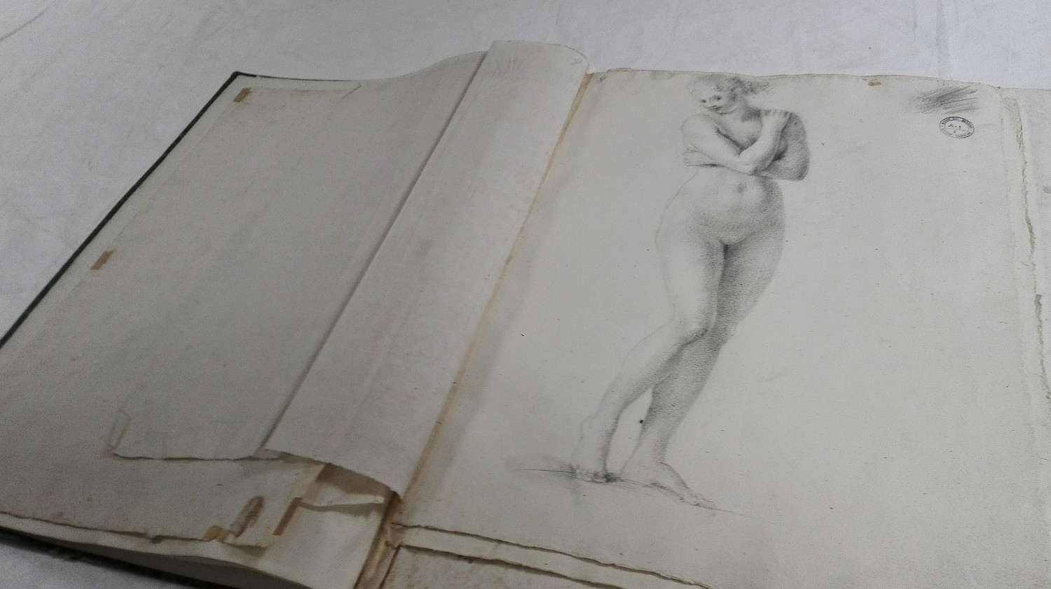 Disegno di Antonio Canova (foto Alessandro Tich)