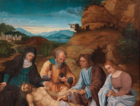 In primo piano, il paesaggio