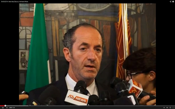 Zaia revoca le deleghe a Chisso