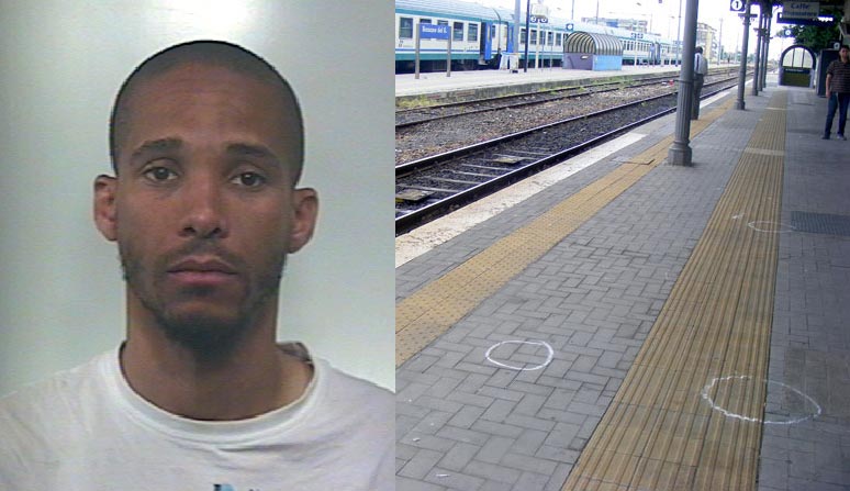 Spara in stazione, arrestato