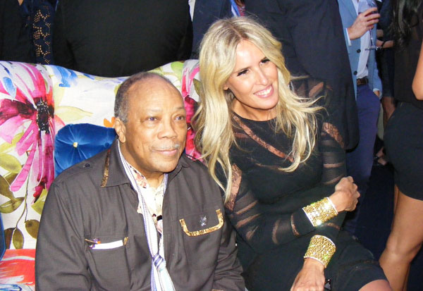 Quincy Jones e Tiziana Rocca