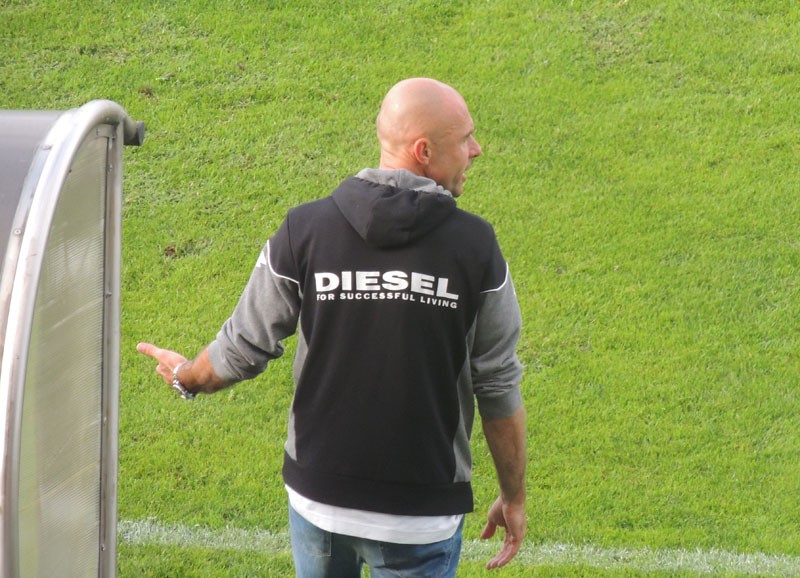 Il tecnico giallorosso Stefano Sottili (foto Claudia Casarotto)