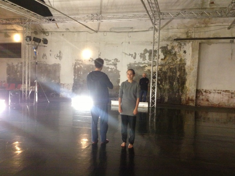  Kateřina Dietzová e Jelte Van Andel durante le prove al Garage Nardini di via Torino