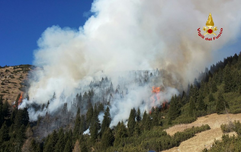 Fuoco sull'Altopiano