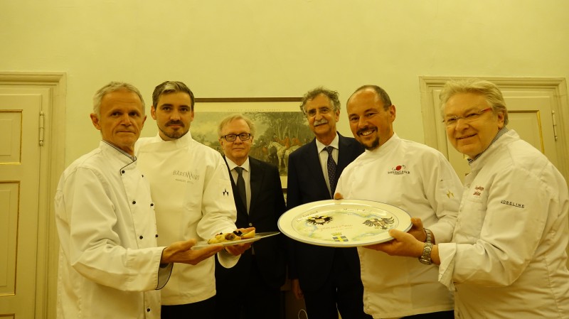 I quattro cuochi con Fausto Castellini e Stefano Dindo