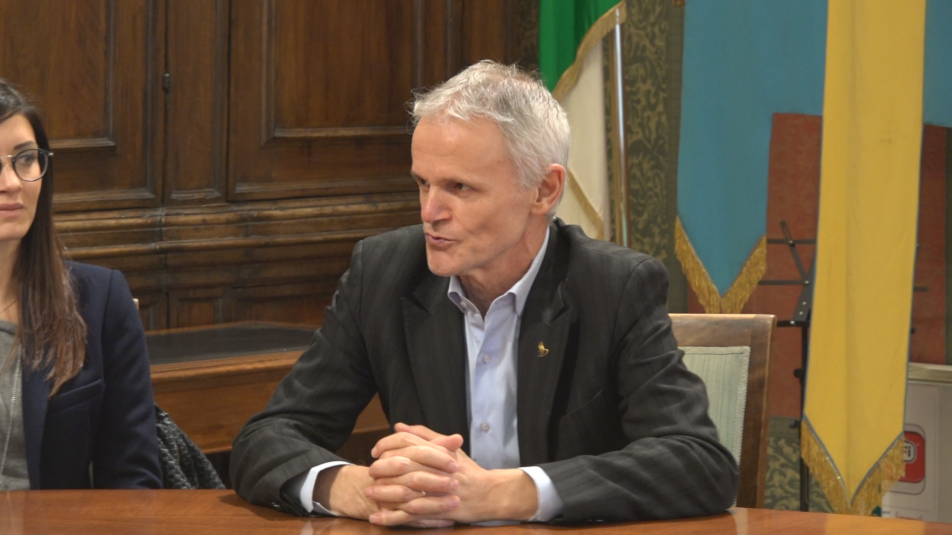 Sergio Dussin in conferenza stampa - foto Jacopo Tich