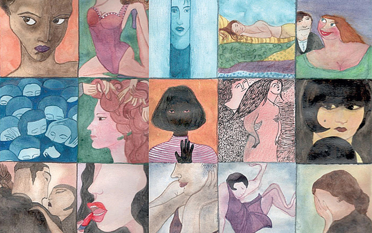 particolare della copertina del libro <i>Le tradite</i>, dedicato a Elisa Salerno, presentato in libreria dal Gruppo "8 Marzo"