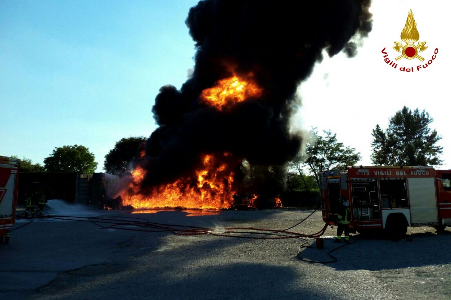 Rogo nel camion a Rossano Veneto