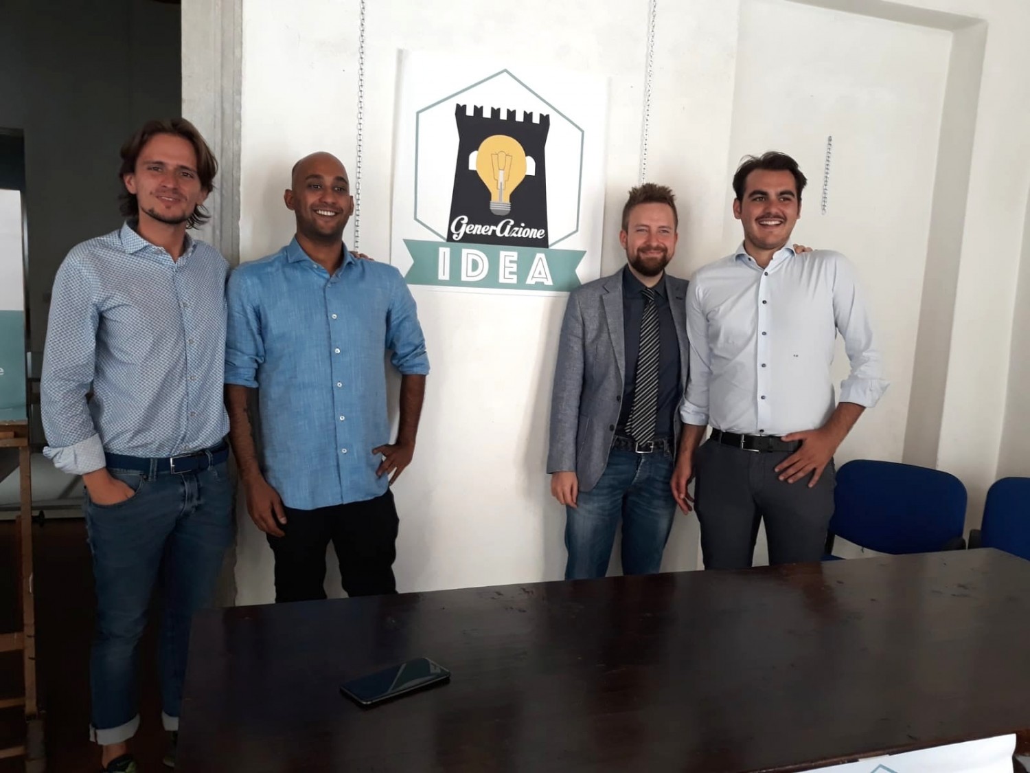 Da sin.: Giovanni Baggio, Valerio Jeson Maggi, Matteo Bizzotto e Carlo Bonato