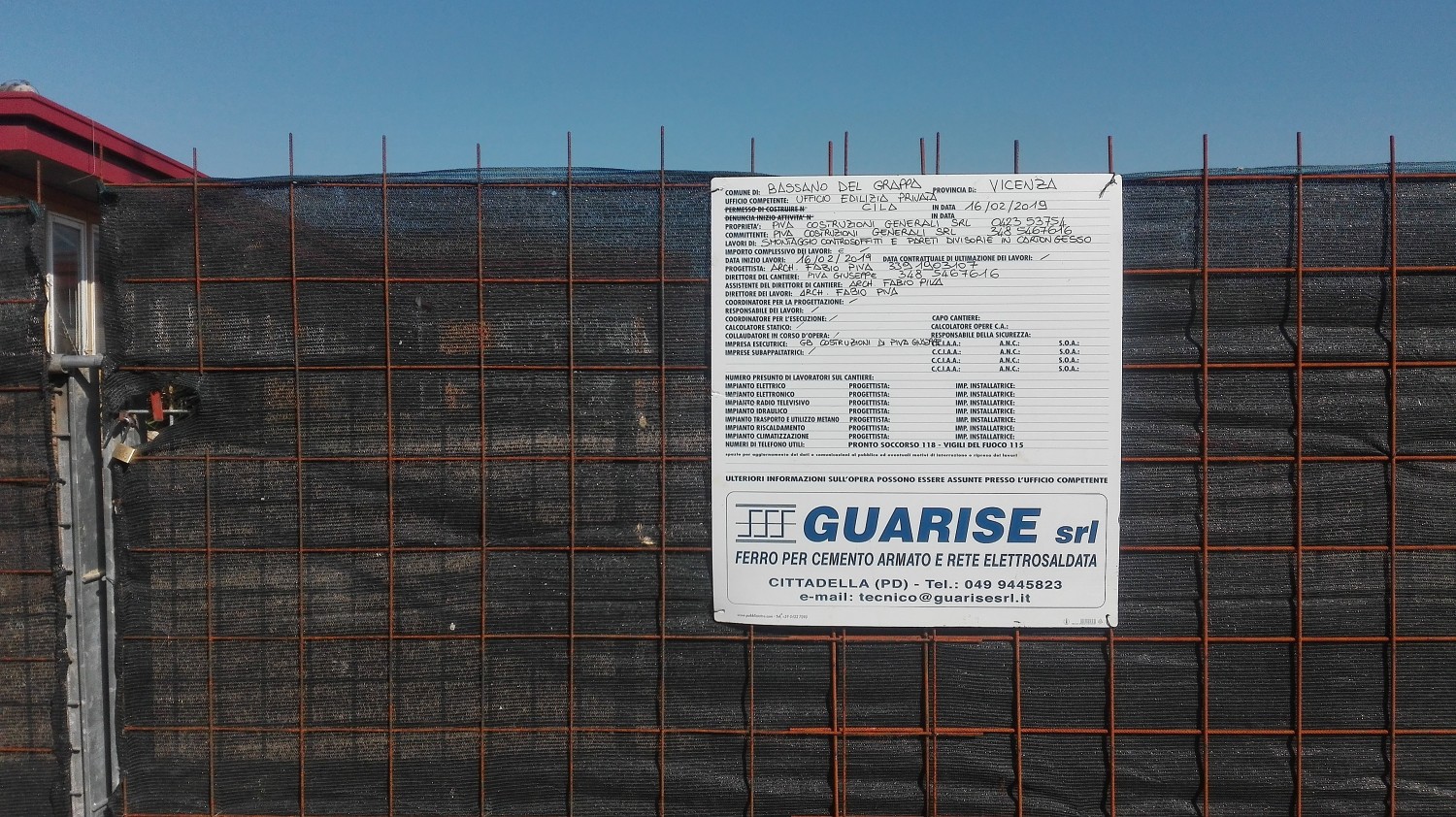 Rettifica in cantiere