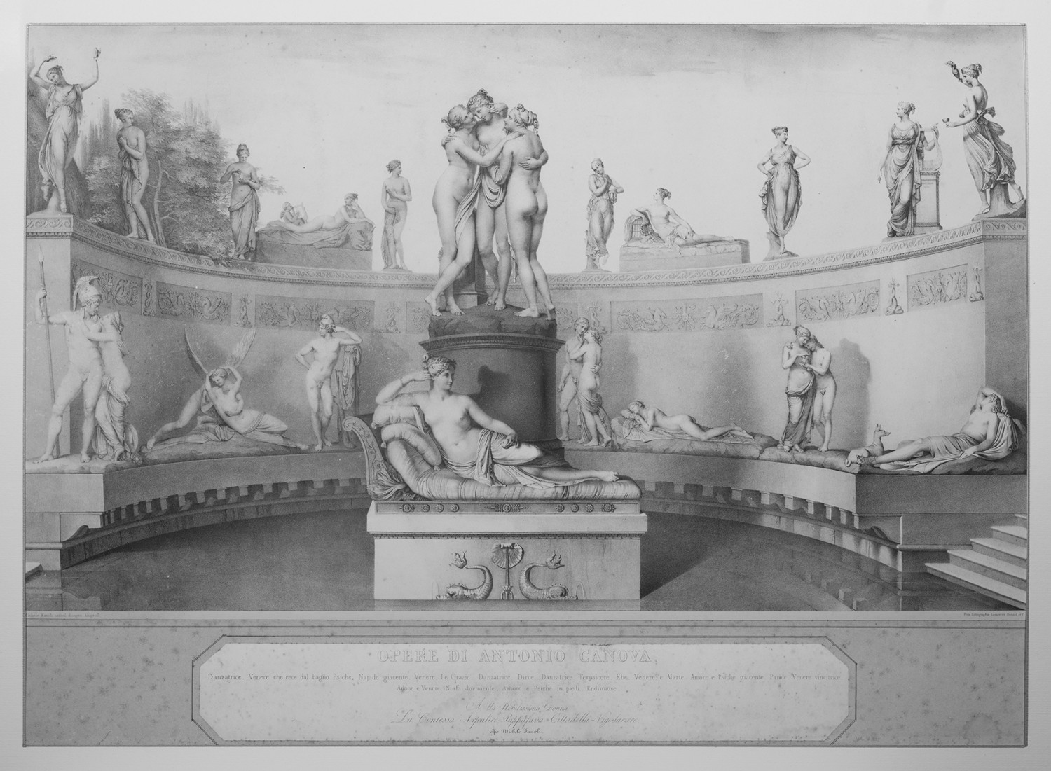 Michele Fanoli, “Opere di Antonio Canova” - Soggetti gentili e amorosi