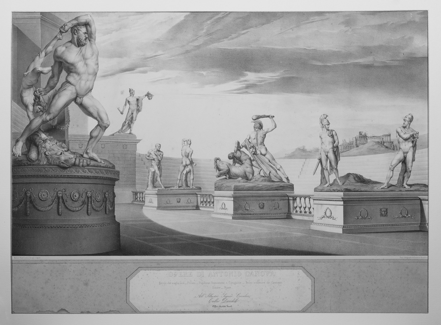 Michele Fanoli, “Opere di Antonio Canova” - Soggetti eroici