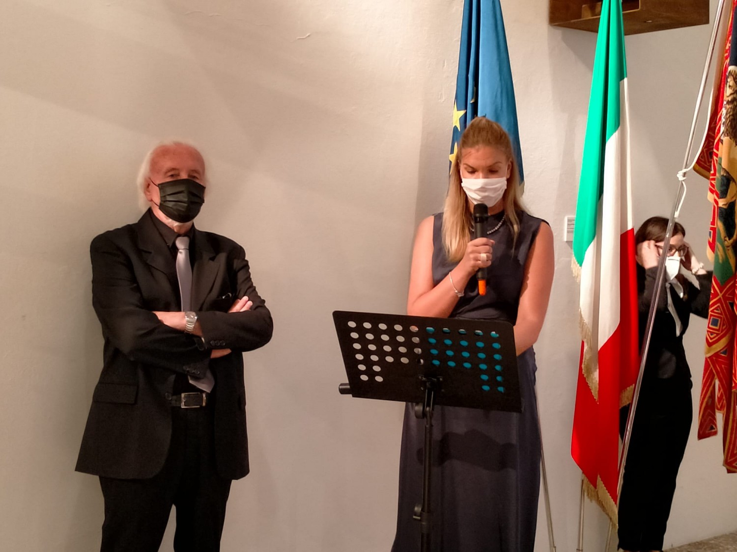 Gianni Posocco e l'interprete