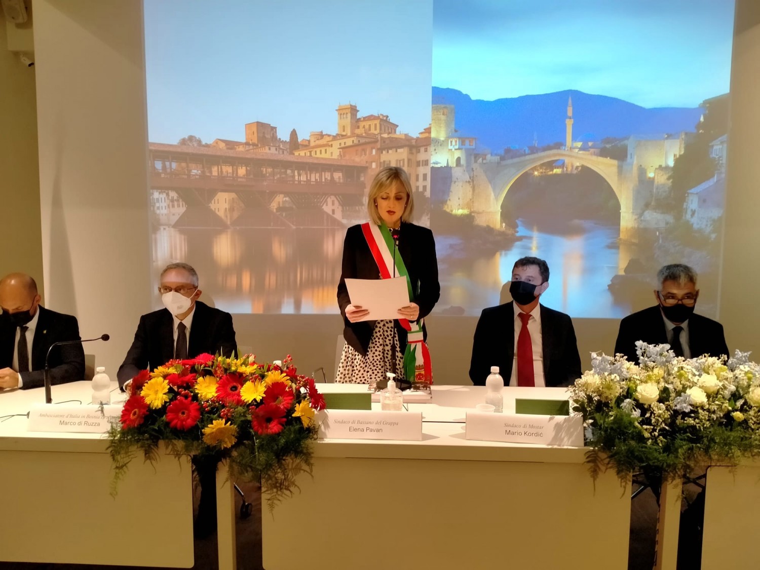 L'intervento del sindaco Pavan
