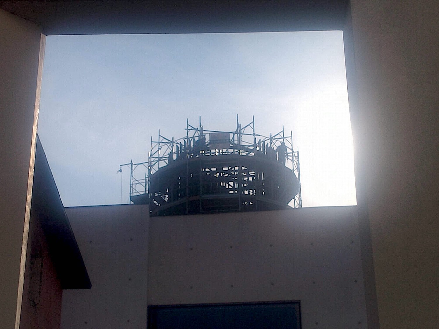 L'impianto in costruzione