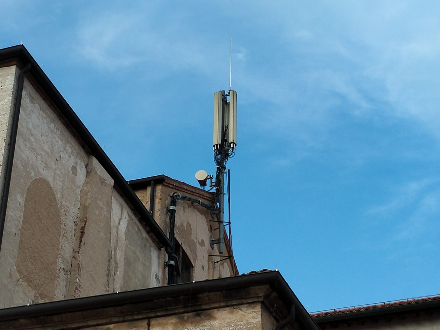 Il vecchio impianto sopra Palazzo Pretorio