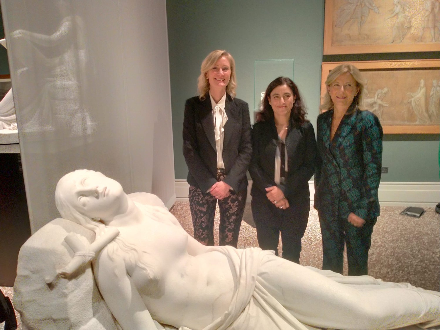 Sindaco Elena Pavan, direttrice Barbara Guidi, assessore Giovannella Cabion