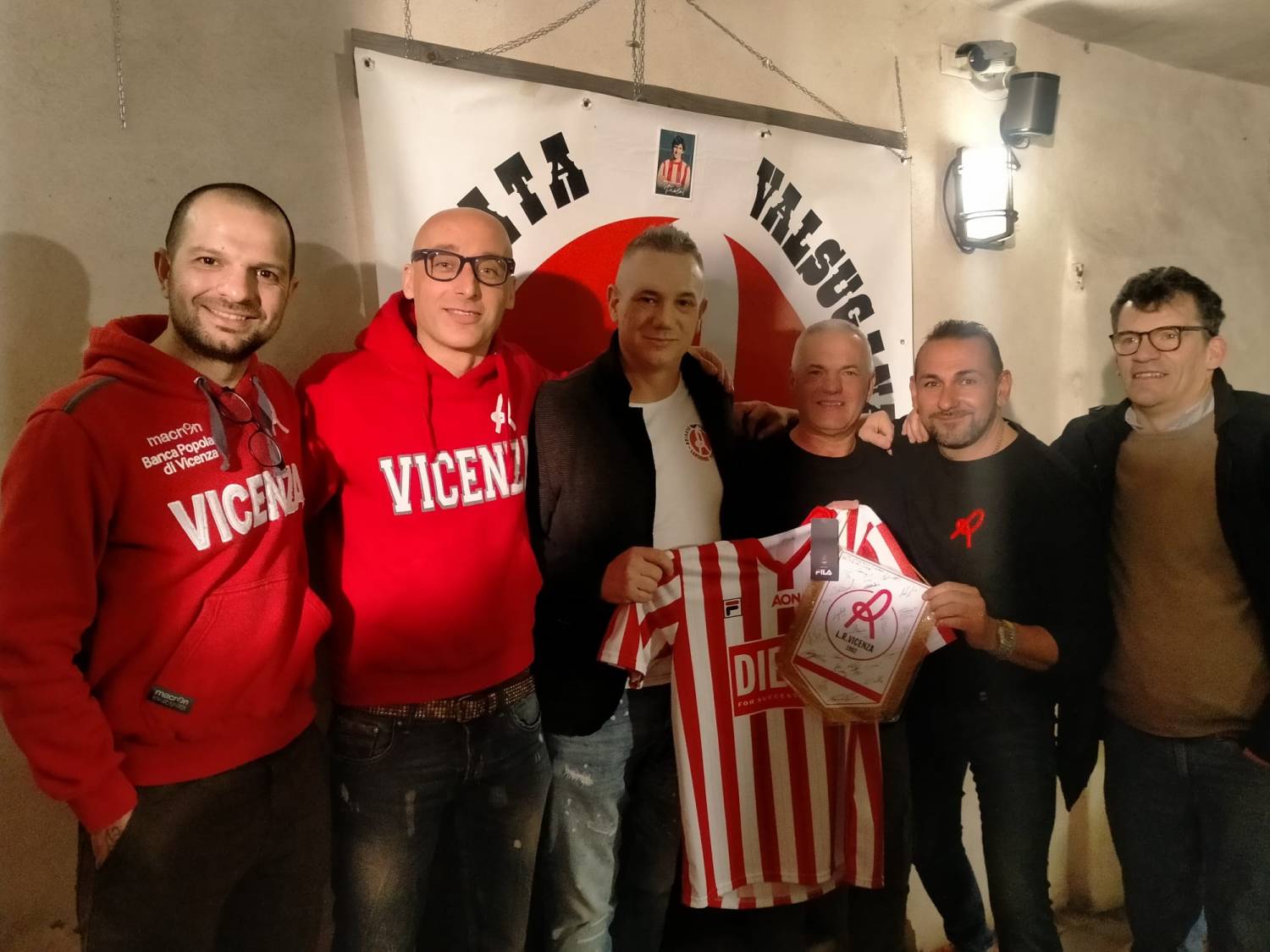 I promotori del club Lanerossi Vicenza Brigata Valsugana