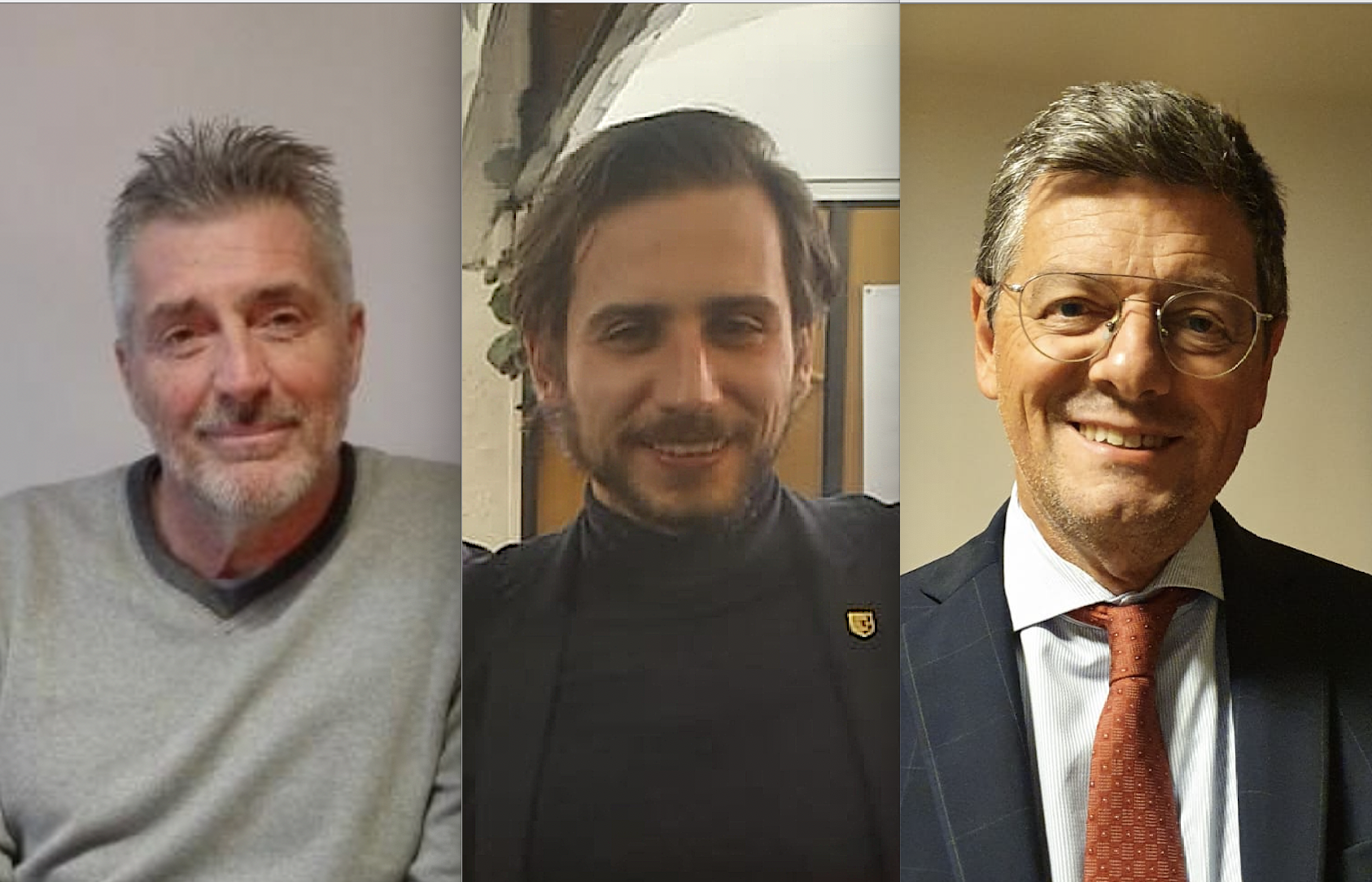 Roberto Gerin, Gianluca Pietrosante e Roberto Marin 