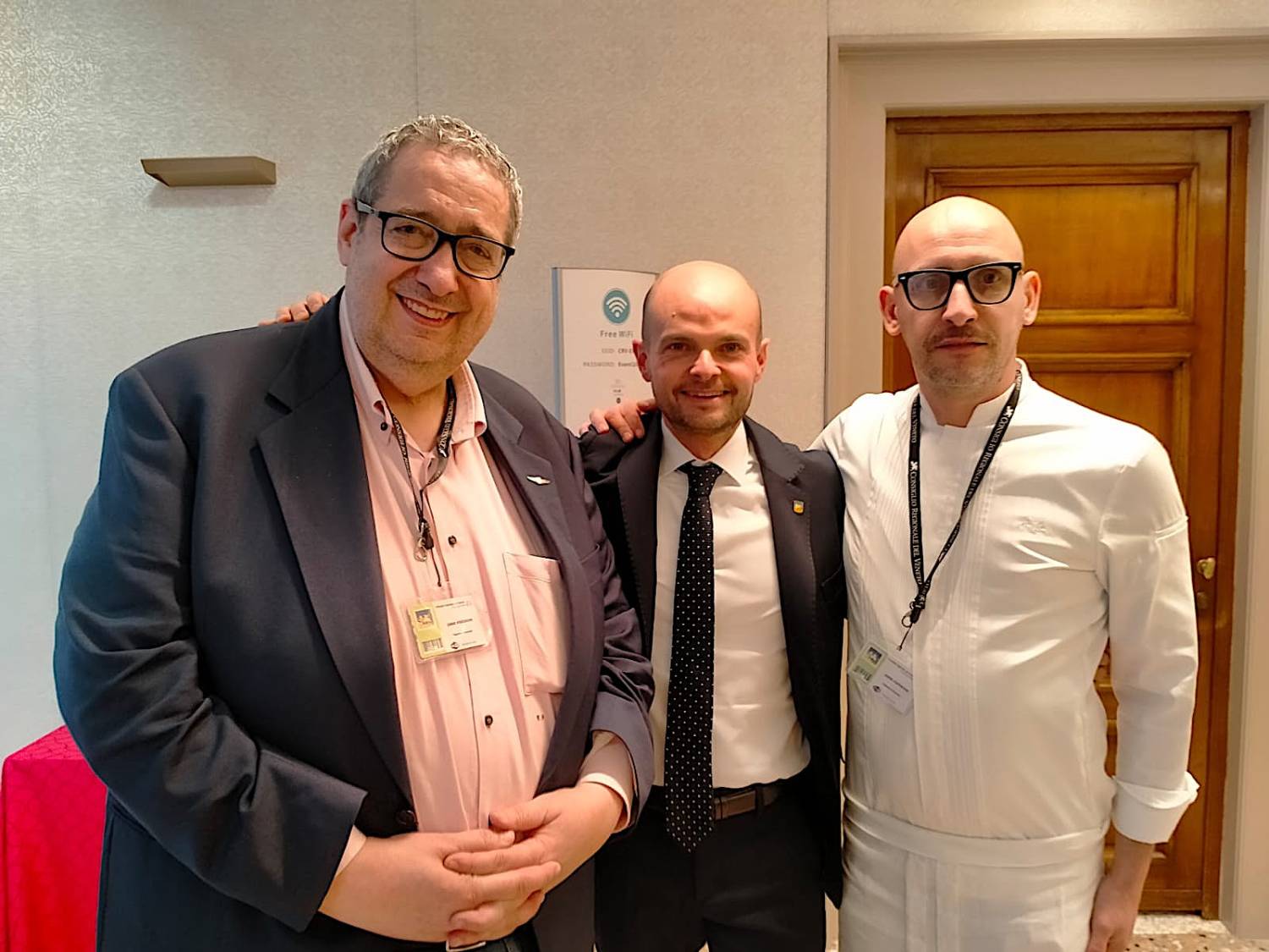 Roberto Astuni, il vicepresidente del consiglio regionale Nicola Finco, Alex Lorenzon
