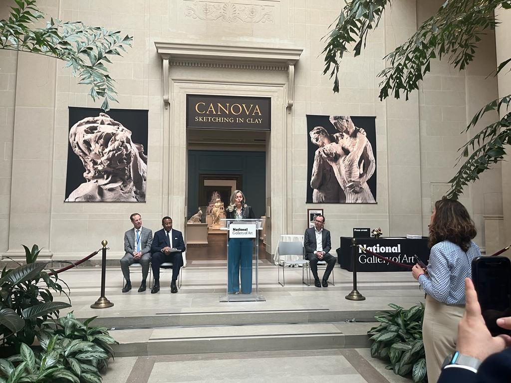 La vernice per la stampa della mostra alla National Gallery of Art di Washington