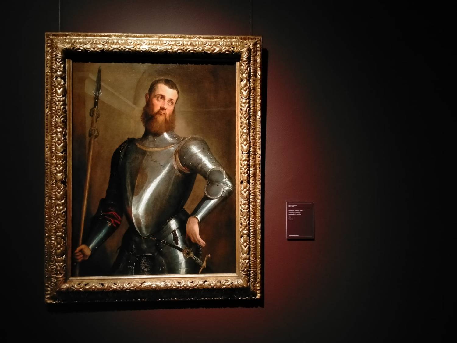 Jacopo Bassano, Ritratto di uomo in armi