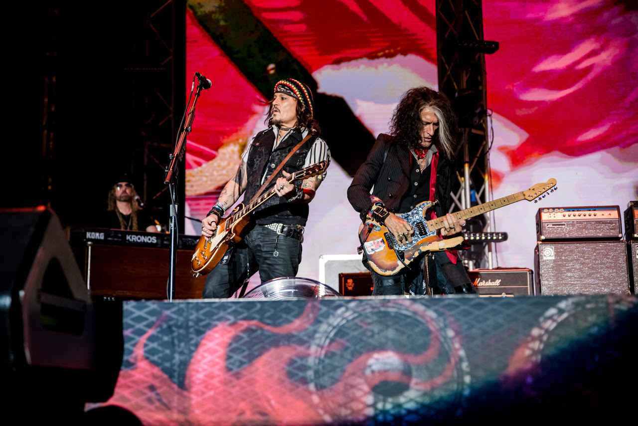 Johnny Depp e Joe Perry (foto: Marco Pettenuzzo)
