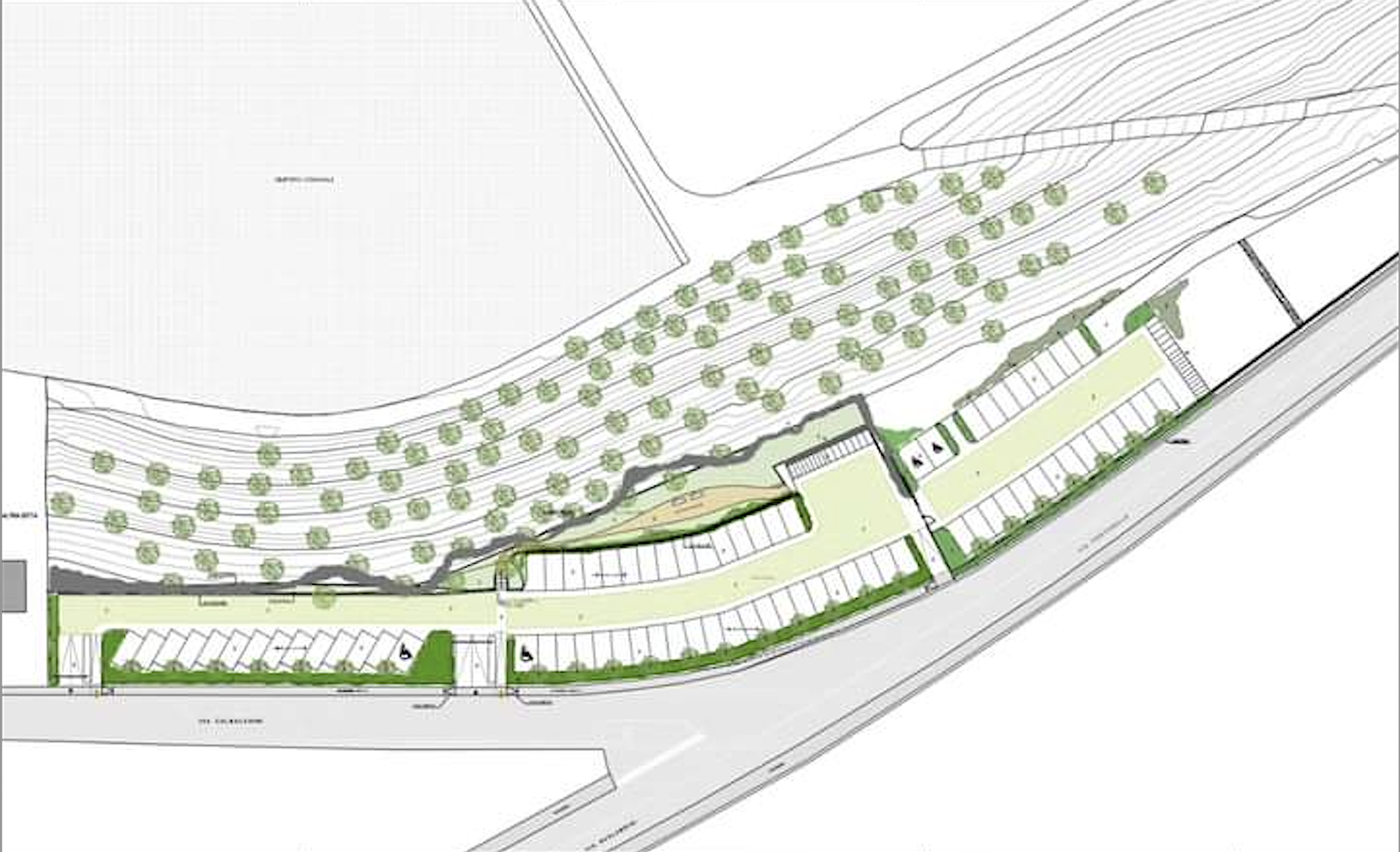 Parcheggio Brolo Bassano Golf Club, il progetto