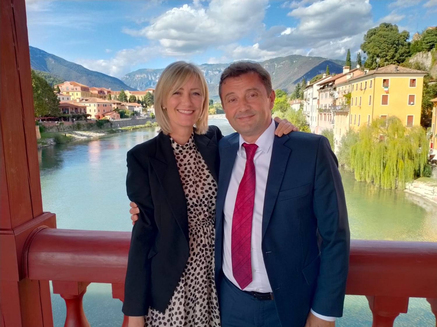 I sindaci Pavan e Kordić in occasione della visita in città della delegazione di Mostar nell’ottobre 2021
