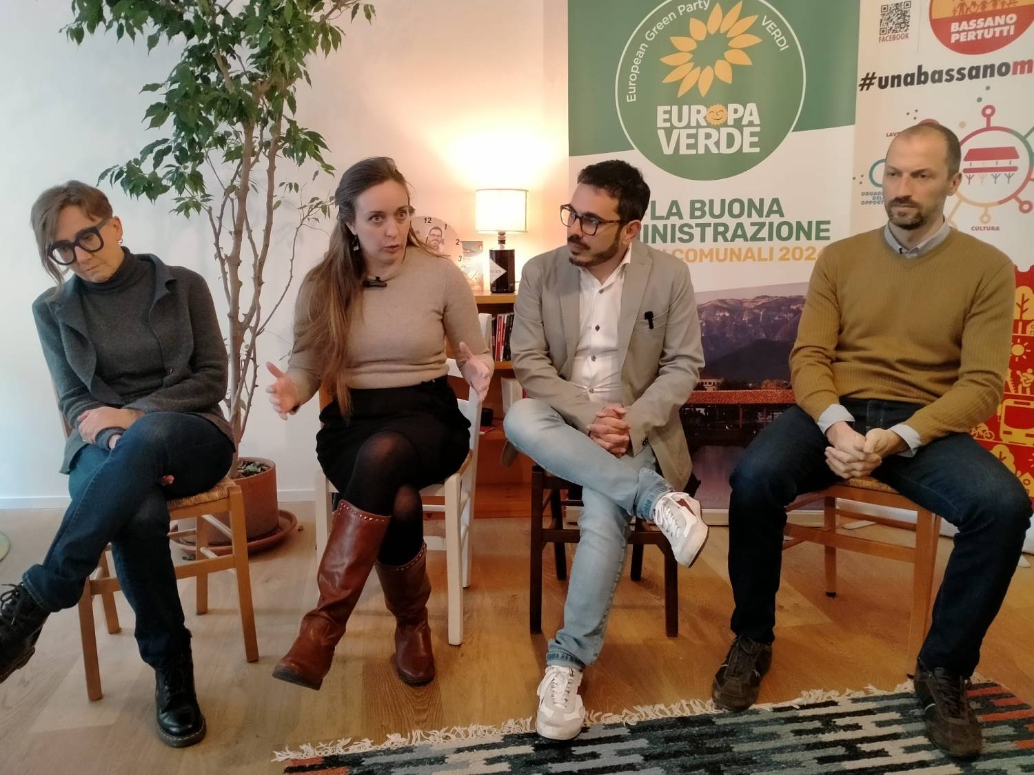 Gaia Bollini, Cristina Guarda, Paolo Retinò e Daniele Cuccarollo in conferenza stampa