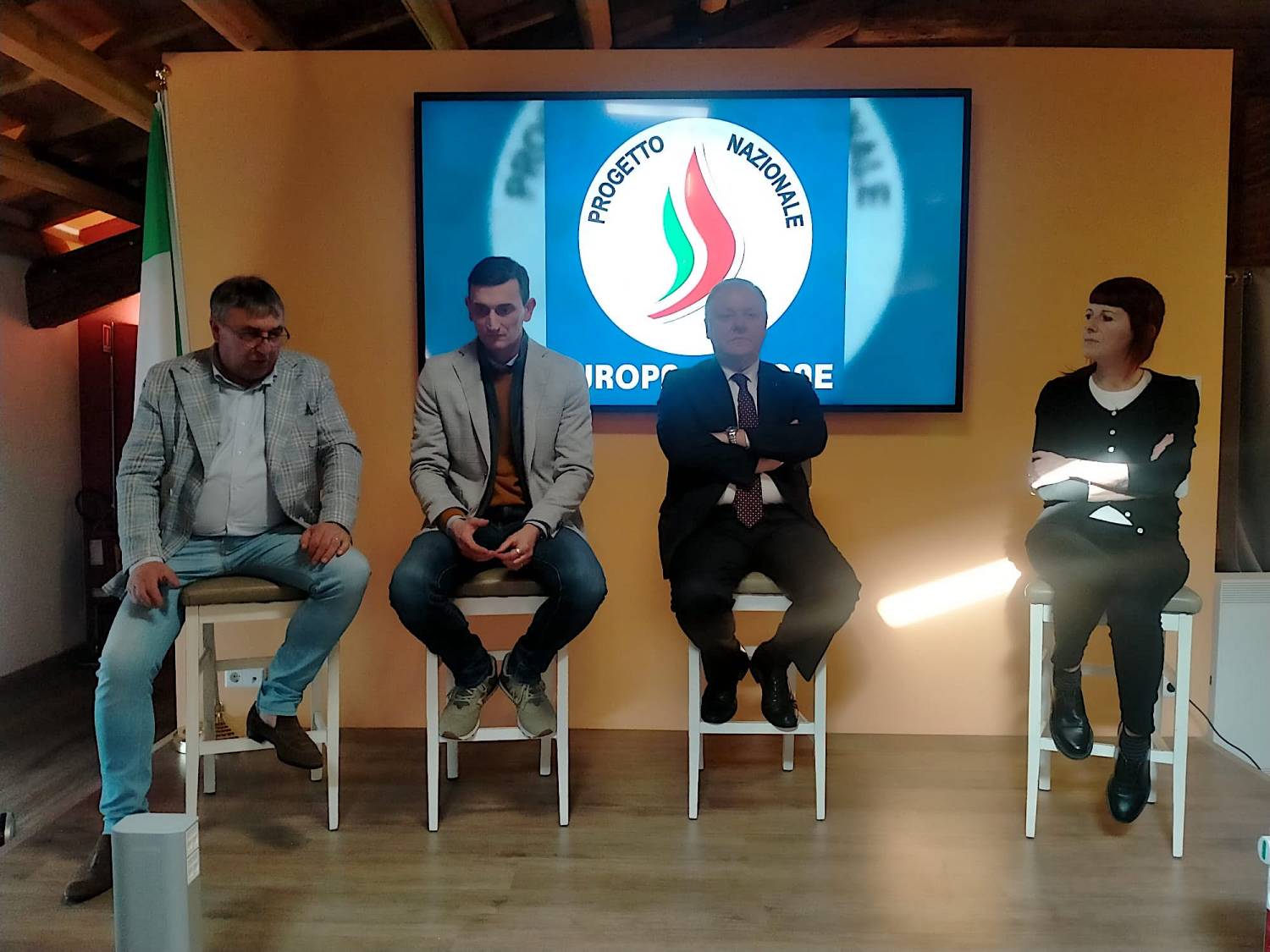 Da sin.: Gianni Rossi, Gianluca Passera, Sergio Berlato, Katy Stoppato