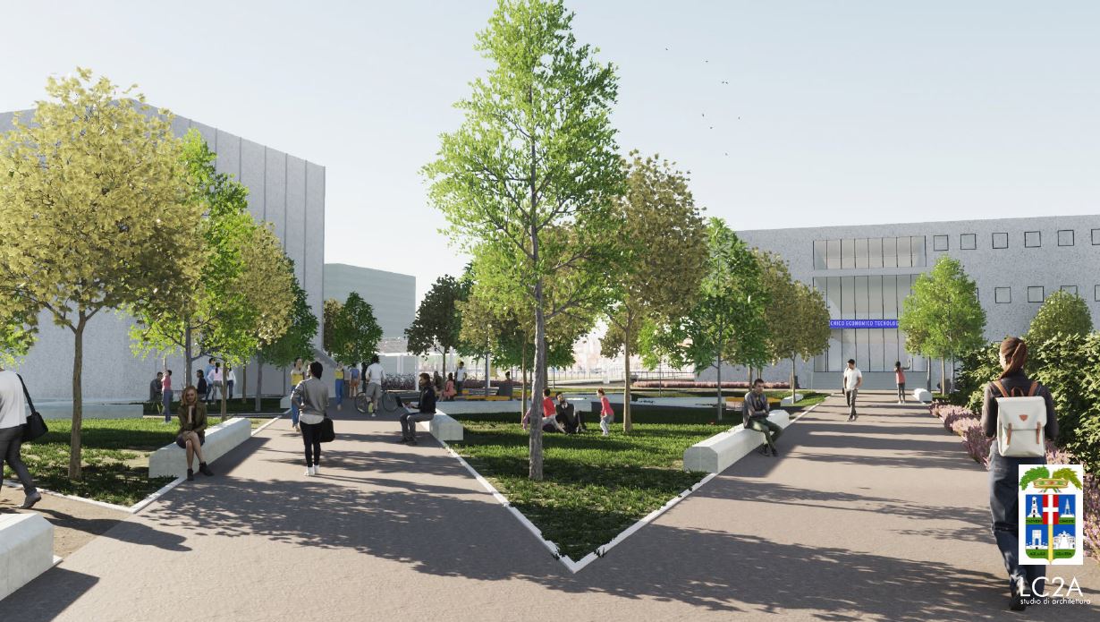 Isola verde Centro Studi - render