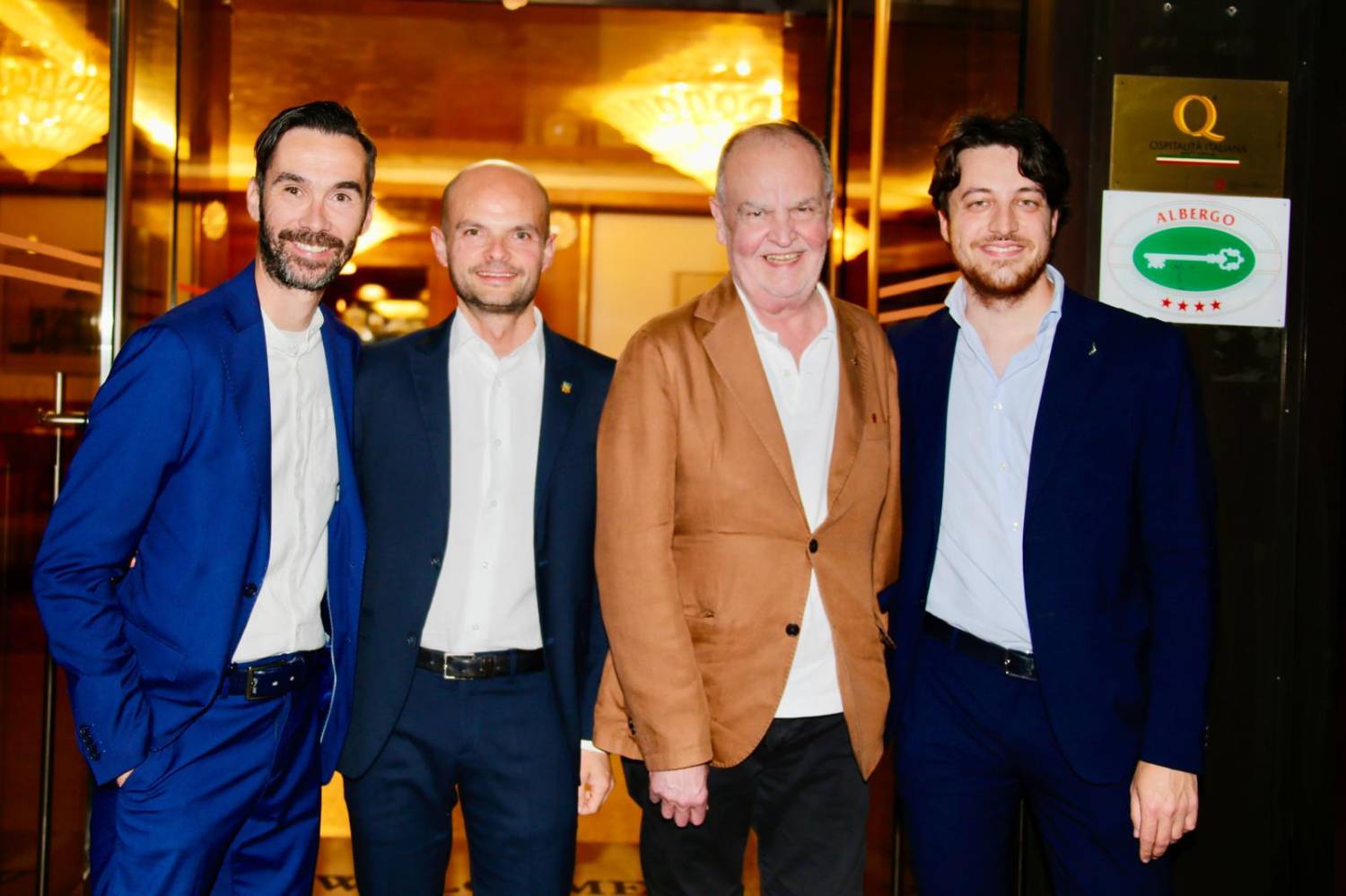 Andrea Viero, Nicola Finco, Roberto Calderoli, Alberto Stefani (foto Danilo Omodei)