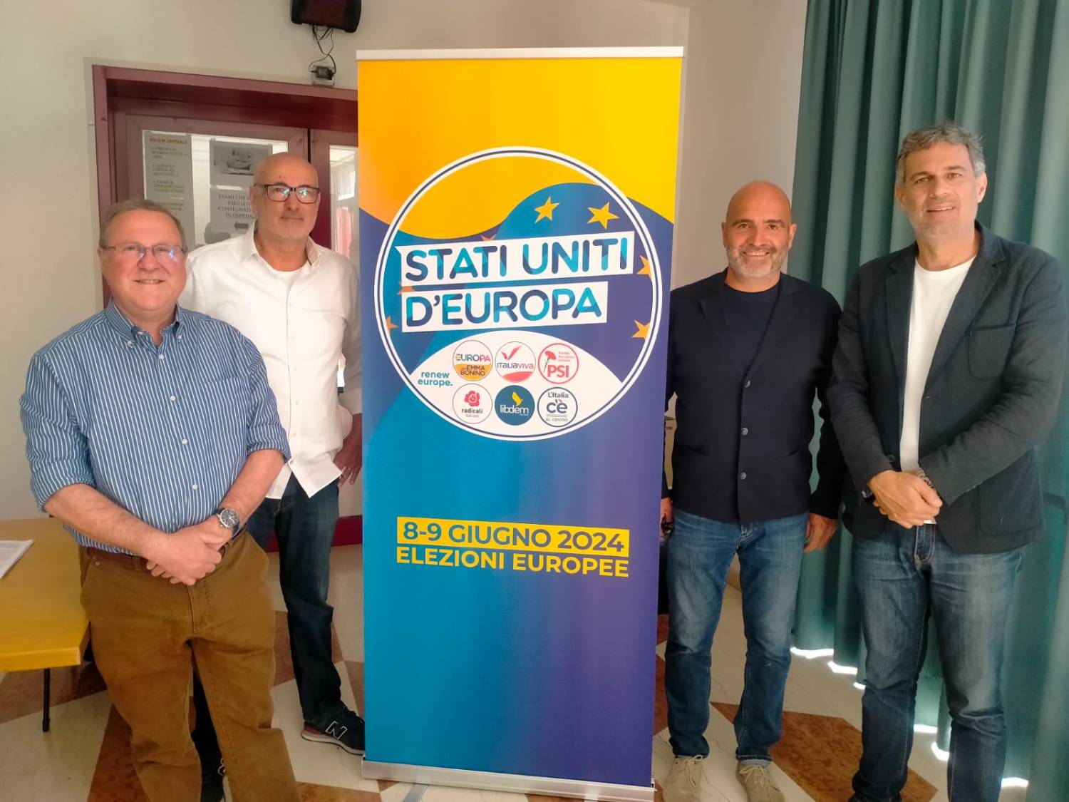 Da sinistra: Giovanni Reginato, Gianni Castellan, Denis Foffano, Davide Bendinelli