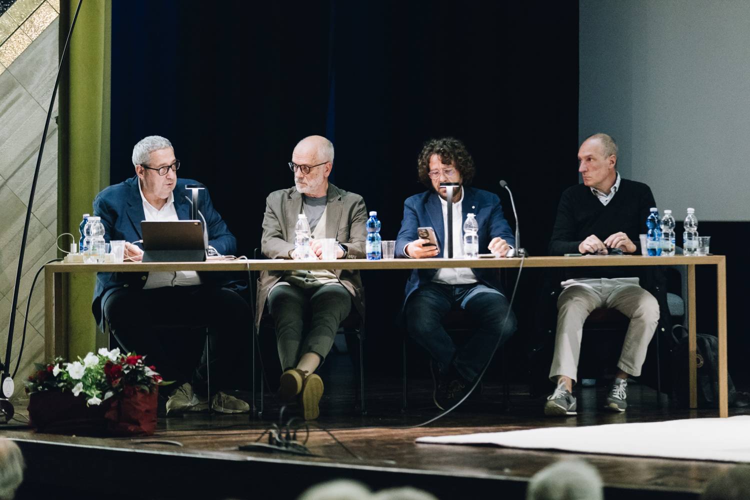 Da sinistra Roberto Astuni, Fabio Comunello, Sandro Venzo, Romano Zanon. Foto Mirco Vettore