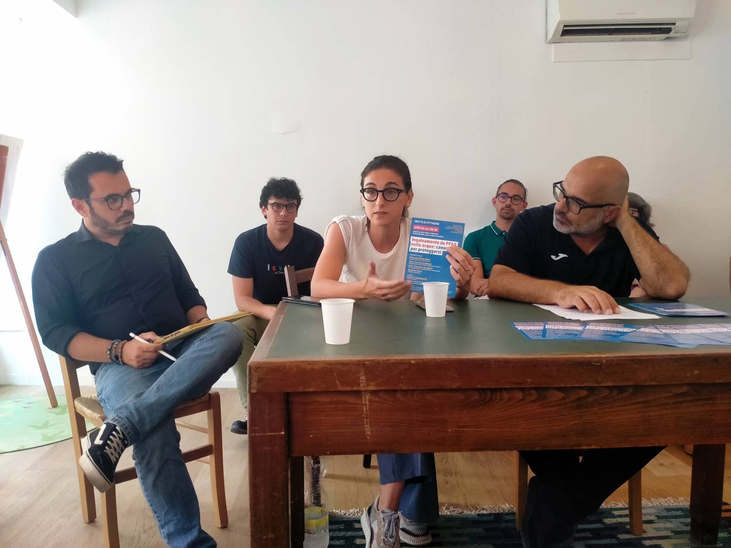 Paolo Retinò, Giulia Moro e Roberto Campagnolo in conferenza stampa (foto Alessandro Tich) 