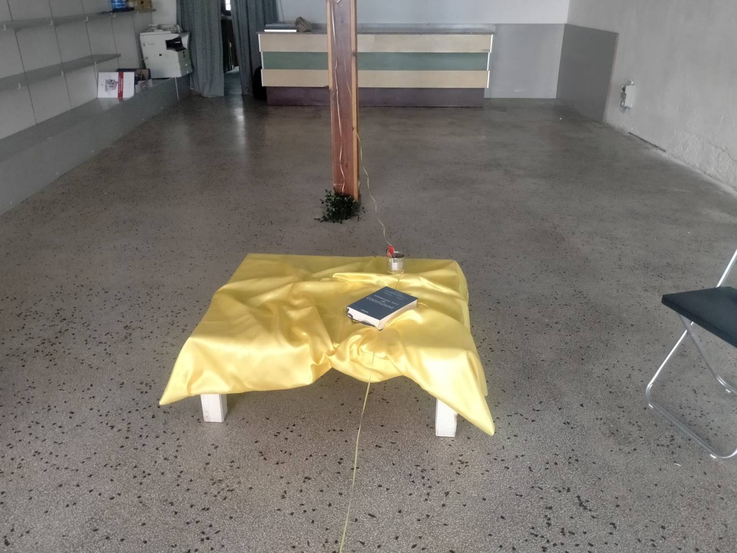 La parte 'iniziale' dell'installazione del nastro