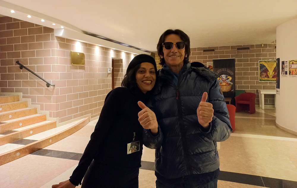 Alberto Fortis (con Samanta Campa, in veste di fan)